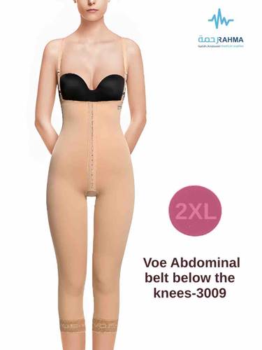حزام بطن أسفل الركبتين لشفط الدهون في البطن والورك والفخذ والركبة، Voe Abdominal belt below the knees-3009-XXL