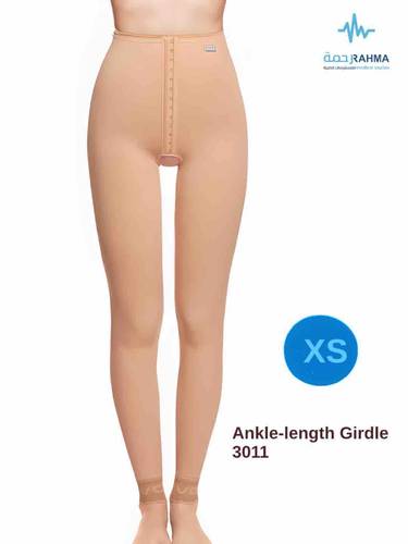 مشد بعد عملية شفط الدهون من منطقة الفخذين والساقين بالكامل (حتى الكاحل) وشد الفخذين -VOE Ankle-length Girdle Beige-3011–XS