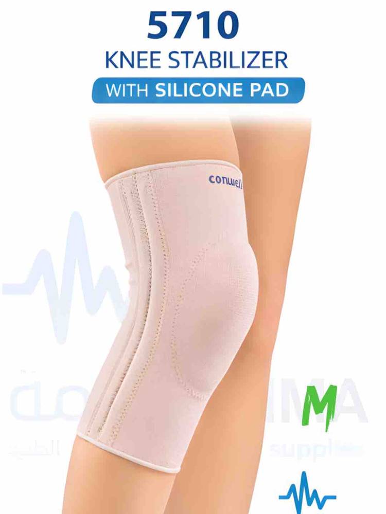 مثبت الركبة-Conwell Knee Stabilizer With Silicone Pad-5710-M