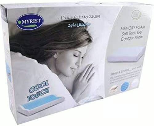 وسادة منحنية الشكل ملمس بارد -Myrist Soft Tech Gel Contour Pillow