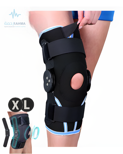 دعامة ركبة ضاغط بشبكة هوائية مع مفصل مزدوج-IM-Compression Airmesh Knee Brace W/Dual Pivot Hinge-XLarge