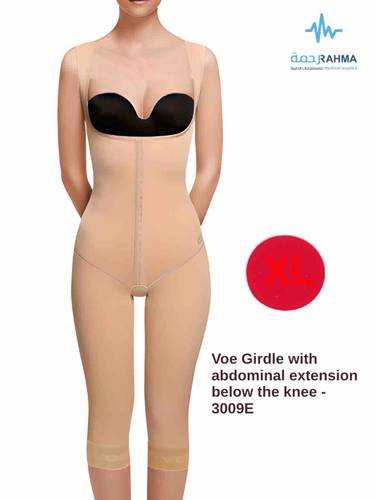 مشد بعد العمليات كامل للبطن تحت الركبة -Voe Girdle with abdominal extension below the knee -3009E-XL