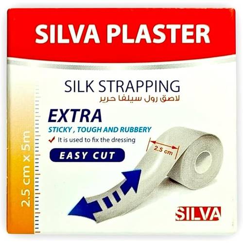 لاصق رول سيلفا حرير-Sliva Plaster Silk Strapping 2.5cmx5m