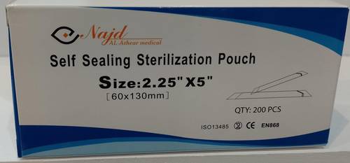 اكياس تعقيم 60X130mm-''Najd Self Sealing Sterilization Pouch 2.25''X5