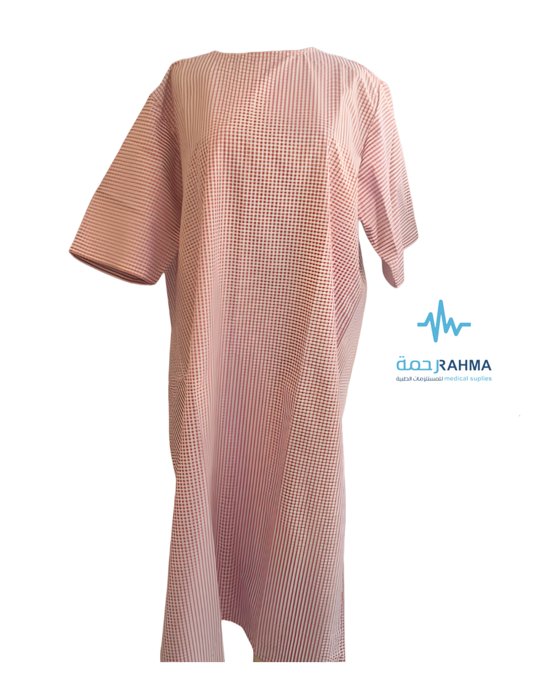 سبرينق ثوب مريض كاروهات- Spring Checked Patient Dress XXLarge