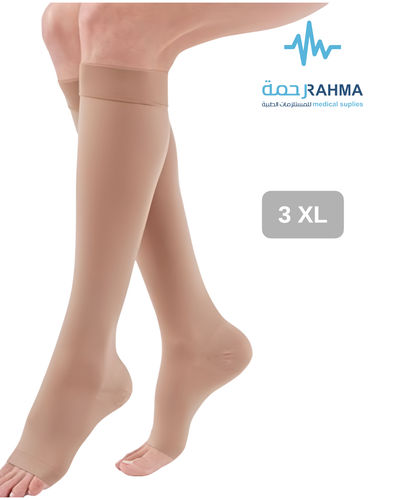 جوارب دوالي الماني تحت الركبة مفتوح ضغط 2-Duomed Medical Compression Stocking AD/Calf CCL2-3XLarge-Open Toe