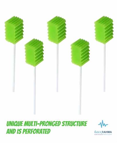 اعواد الفم للتنظيف اخضرAT Dentips Disposable Oral Swabs 50