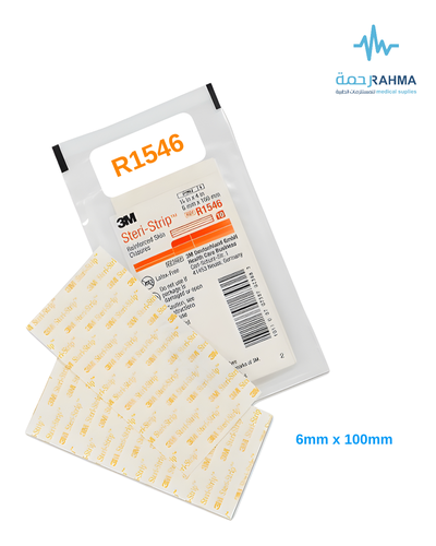 ضمادات مقواة لغلق الجروح بالجلد-3M Steri-Strip Reinforced Skin Closures 6X100mm
