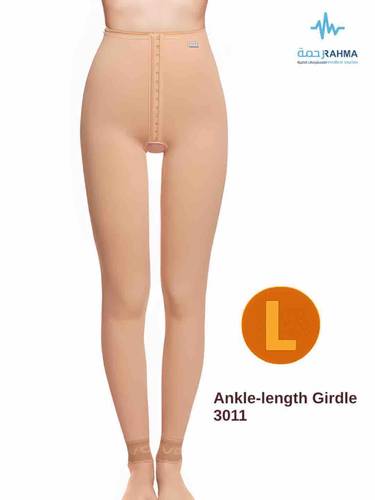 مشد بعد عملية شفط الدهون من منطقة الفخذين والساقين بالكامل (حتى الكاحل) وشد الفخذين -VOE Ankle-length Girdle Beige-3011–L