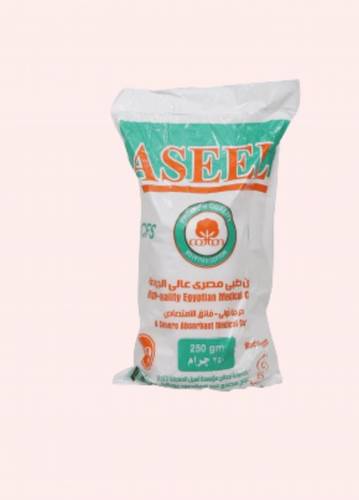 اسيل قطن طبي مصري عالي الجودة -Aseel High-Quality Egyptian Medical Citton 250 gm