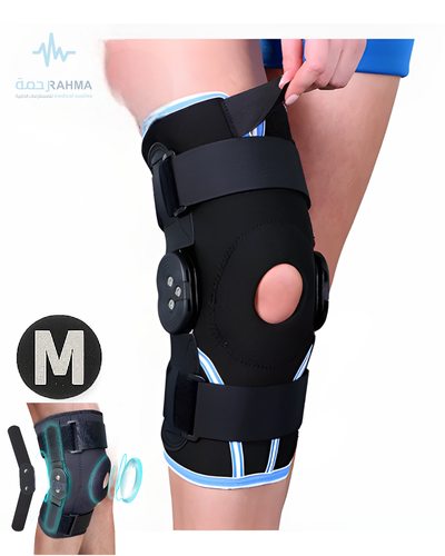 دعامة ركبة ضاغط بشبكة هوائية مع مفصل مزدوج-IM-Compression Airmesh Knee Brace W/Dual Pivot Hinge-Medium