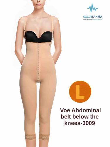 حزام بطن أسفل الركبتين لشفط الدهون في البطن والورك والفخذ والركبة، Voe Abdominal belt below the knees-3009-L