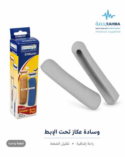 ربر عكاز لقبضة اليد-RiteCare Other Similar Products-Grey-GTWG2101-G