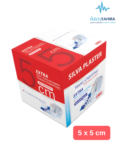 لاصق رول سيلفا شفاف Silva Plaster Trans Strapping 5cmx5cm