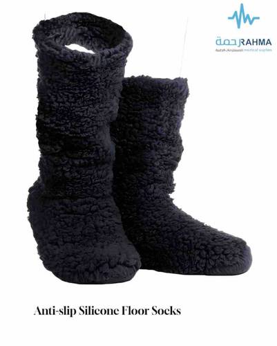 AT Padded Winter Socks Black -جوارب شتوية مبطنة اسود