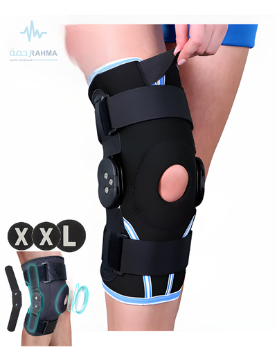 دعامة ركبة ضاغط بشبكة هوائية مع مفصل مزدوج-IM-Compression Airmesh Knee Brace W/Dual Pivot Hinge-2XLarge