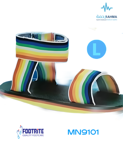 صندل للجبيرة-FootRite Cast Sandal Rainbow-Large