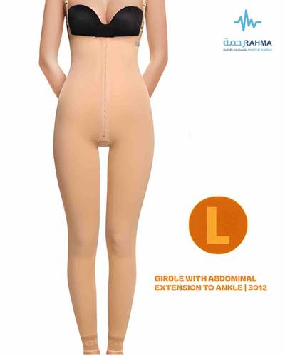 مشد بعد عمليات شفط الدهون من البطن والجوانب و الوركين والساقين حتى الكاحلين ورفع الفخذين Post-liposuction compression garment for the abdomen, flanks, hips, legs up to the ankles, and thigh lift VOE 3012-L