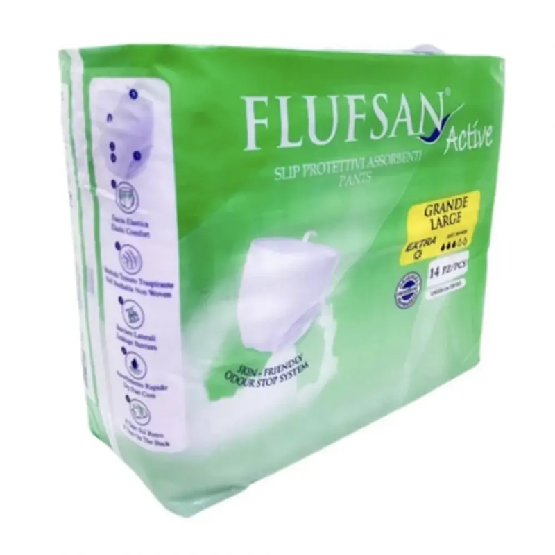 حفائض فلوفسان اكتيف-FluFsan Active Slip Protettivi Assorbenti Pants-Large