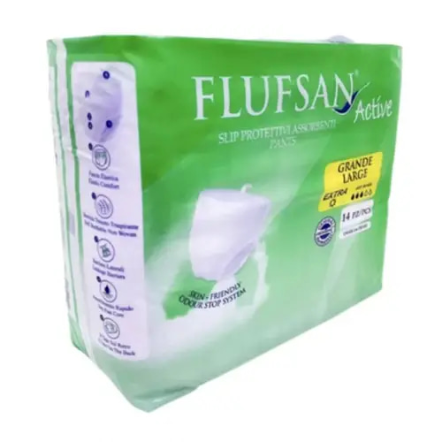حفائض فلوفسان اكتيف-FluFsan Active Slip Protettivi Assorbenti Pants-Large