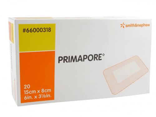 ضمادة جروح لاصقة غير منسوجة 15X8cm-Smith&nephew Primapore Non-woven Adhesive Wound Dressing15X8cm