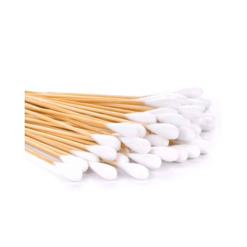 اعواد خشبية بطرف قطن-''Channel Med Cotton Applicator 6