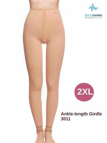 مشد بعد عملية شفط الدهون من منطقة الفخذين والساقين بالكامل (حتى الكاحل) وشد الفخذين -VOE Ankle-length Girdle Beige-3011–XXL