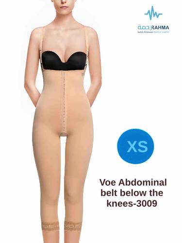 حزام بطن أسفل الركبتين لشفط الدهون في البطن والورك والفخذ والركبة، Voe Abdominal belt below the knees-3009-XS