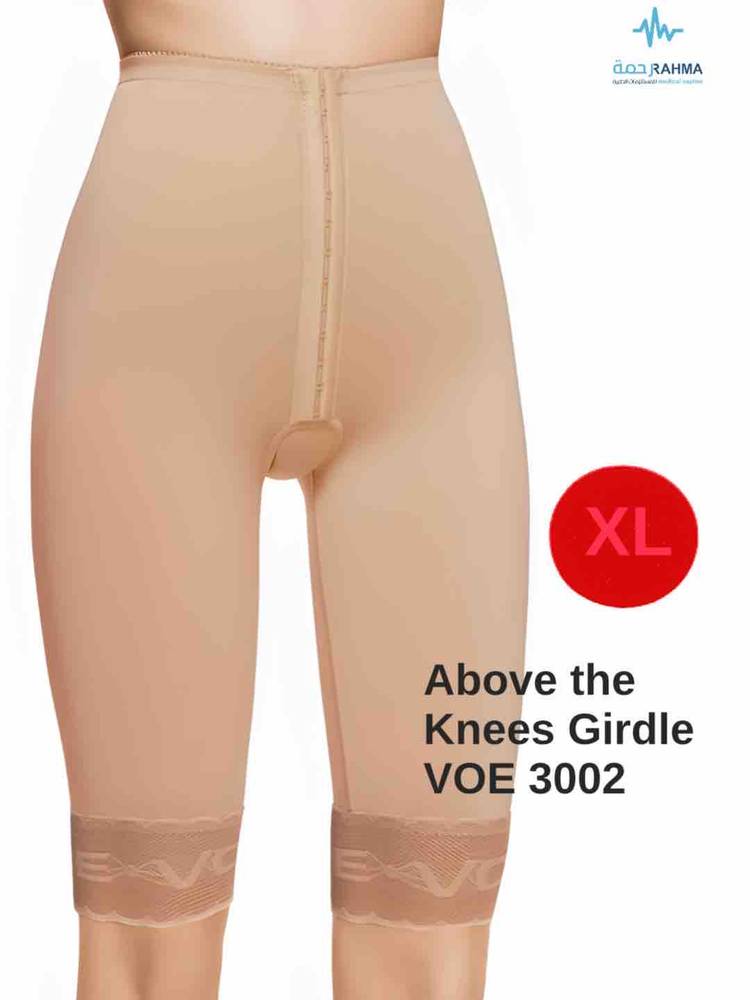 مشد بعد عملية الشفط بمنطقة الورك والفخذ، رفع الفخذين-VOE Above The Knee Girdle -Beige-3002-XL