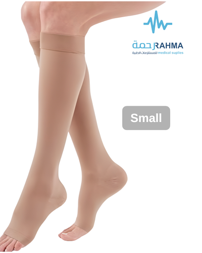 جوارب دوالي الماني تحت الركبة مفتوح ضغط 2-Duomed Medical Compression Stocking AD/Calf CCL2-ٍSmall-Open Toe