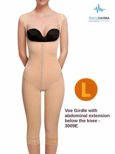 مشد بعد العمليات كامل للبطن تحت الركبة -Voe Girdle with abdominal extension below the knee -3009E-L