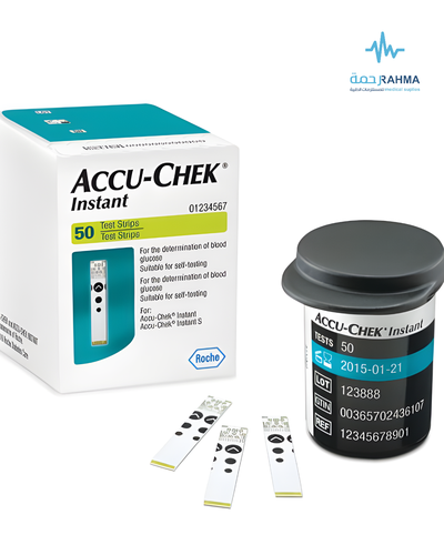 أكيو-تشيك انستانت لقياس مستوى السكر في الدم -Accu-Chek Instant Test Strips Blood Glucse 50 pcs