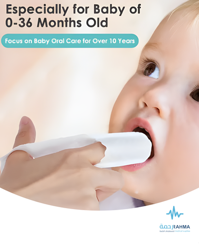 60 قطعة مناديل العناية بالفم للاطفال-60 AT Pieces Baby Oral Care Wipes