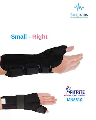 دعامة للرسغ-يمين-FitRite Wrist Splint Thumb Spica-Small-Right