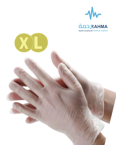 قفازات فينايل كبير جدا-Top Care Vinyle Disposable Gloves -XLarge
