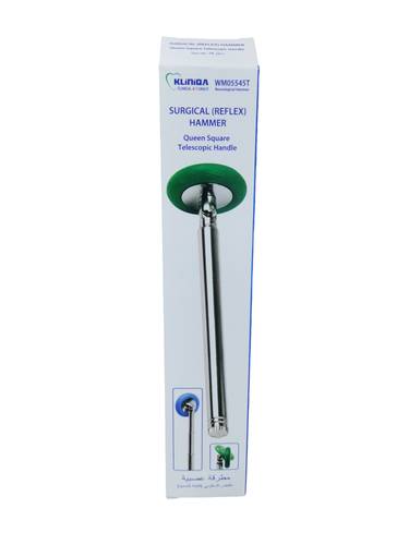 مطرقة عصبية بمقبض تلسكوبي -Kliniqa surgical reflex hammer