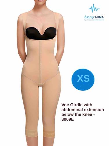 مشد بعد العمليات كامل للبطن تحت الركبة -Voe Girdle with abdominal extension below the knee -3009E-XS