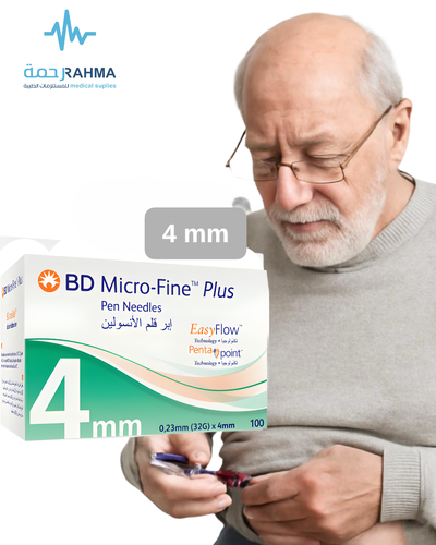 ابر قلم الأنسولين 4مم-BD Micro-Fine Plus Pen Needles-4mm