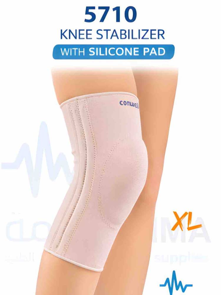مثبت الركبة-Conwell Knee Stabilizer With Silicone Pad-5710-XL