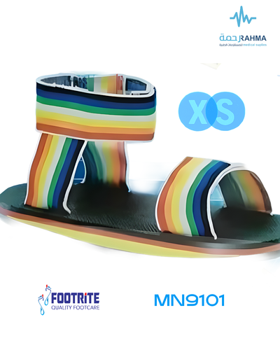 صندل للجبيرة-FootRite Cast Sandal Rainbow-XSmall