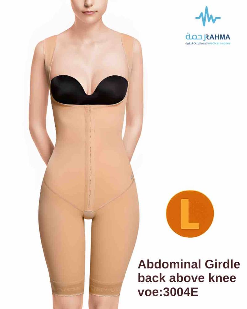 مشد بعد عمليات شفط الدهون من البطن والورك والفخذ والظهر -VOE Girdle With  Abdominal And Back Extension Above The Knee 3004E-L