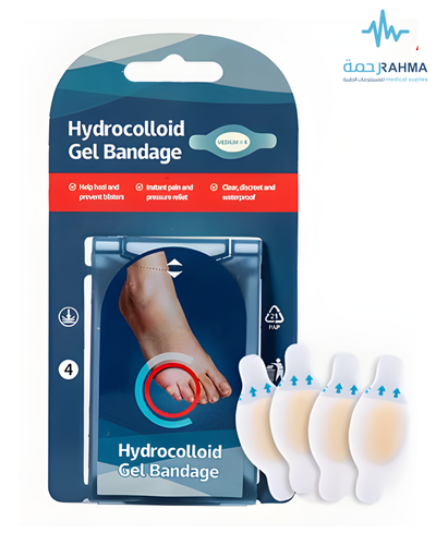 AT Hydrocolloid Gel Bandage 2.8x6.9 cm X4 ضماد جل