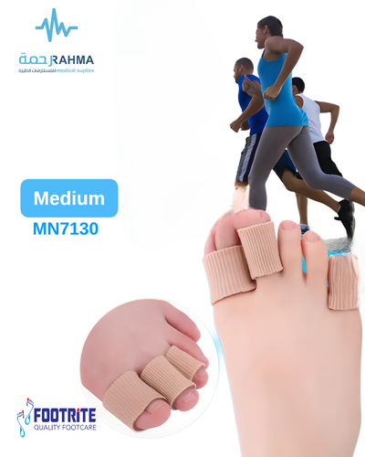 واقي انبوبي سيليكون لأصبع القدم-Footrite Silicone Foot Care Products Toe Protector-Medium