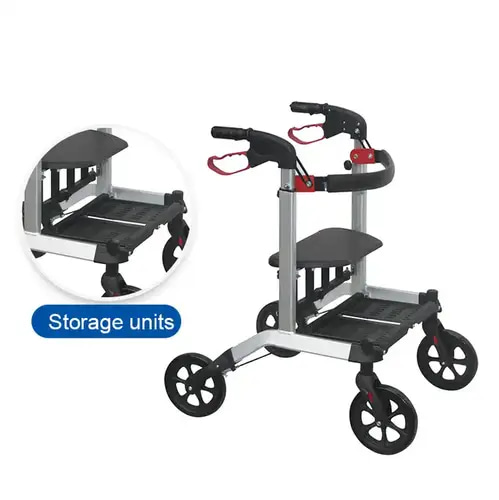 مشاية تسوق مع سلة مطورة لون ذهبي -Kaiyang Medical Walker KY9149L