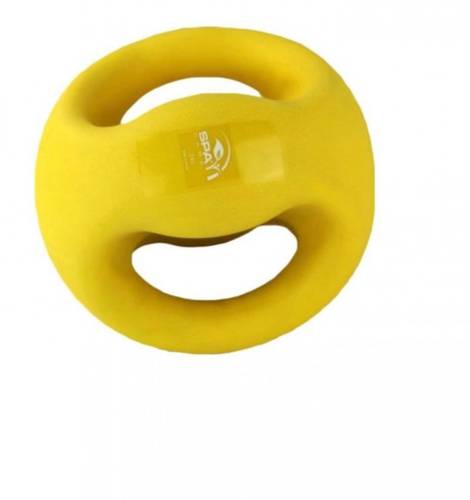 سباكير كرة تمارين بمسكتين اصفر 2 كجم Spacare Exercise ball with two handles, yellow, 2 kg