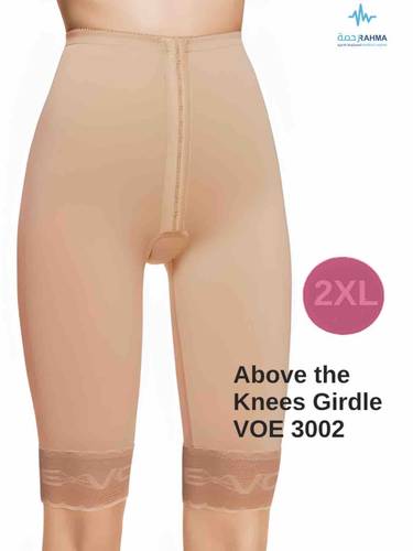 مشد بعد عملية الشفط بمنطقة الورك والفخذ، رفع الفخذين-VOE Above The Knee Girdle -Beige-3002-XXL