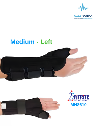 دعامة للرسغ-يسار-FitRite Wrist Splint Thumb Spica-Medium-Left