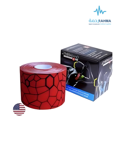 TheraBand Kinesiology Roll Tape 5cmx5m (/RedBlack) ثيراباند شريط لفاف -