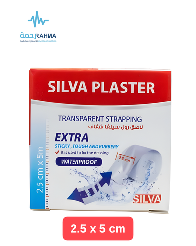 لاصق رول سيلفا شفاف Silva Plaster Transparent Strapping 2.5cmX5cm