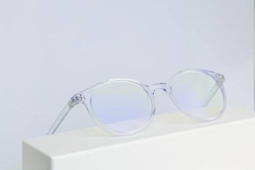 نظارات العاكس الأزرق Crystal Round